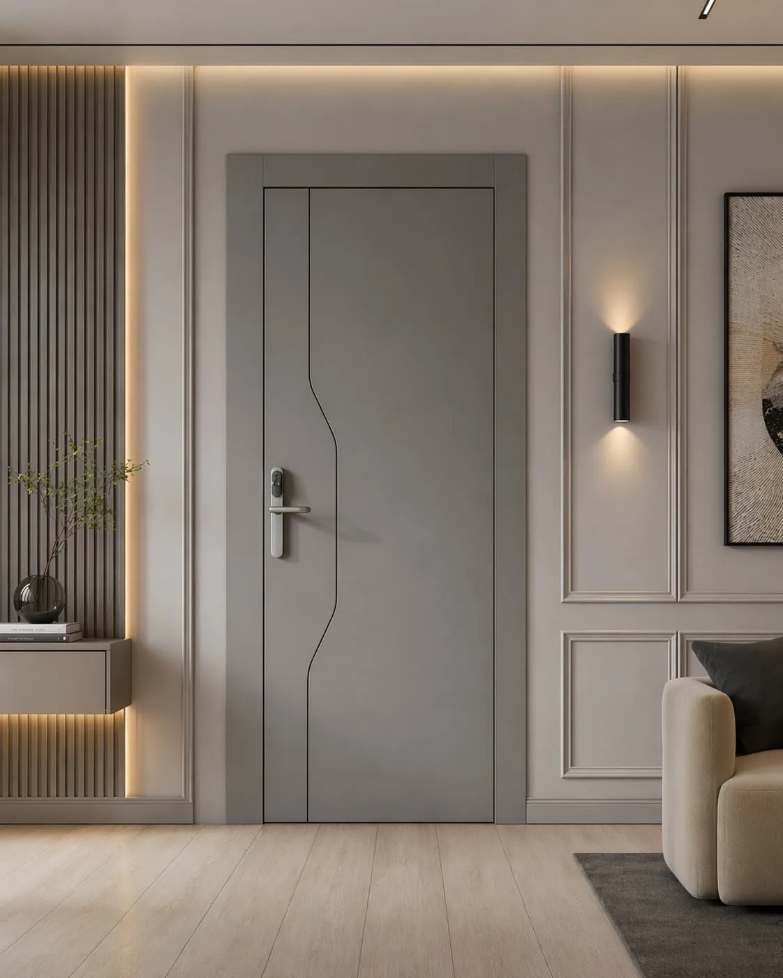 İnegöl sade iç kapı modeli